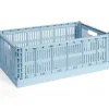 New Hay Colour Crate - Large - Soft blue