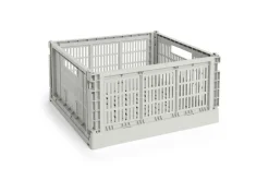 New Hay Colour Crate - Large Square - Grey