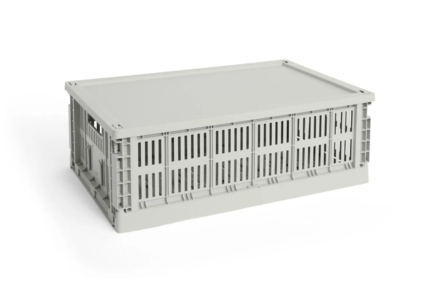 Clearance Hay Colour Crate Lid Plastic - Large - Grey