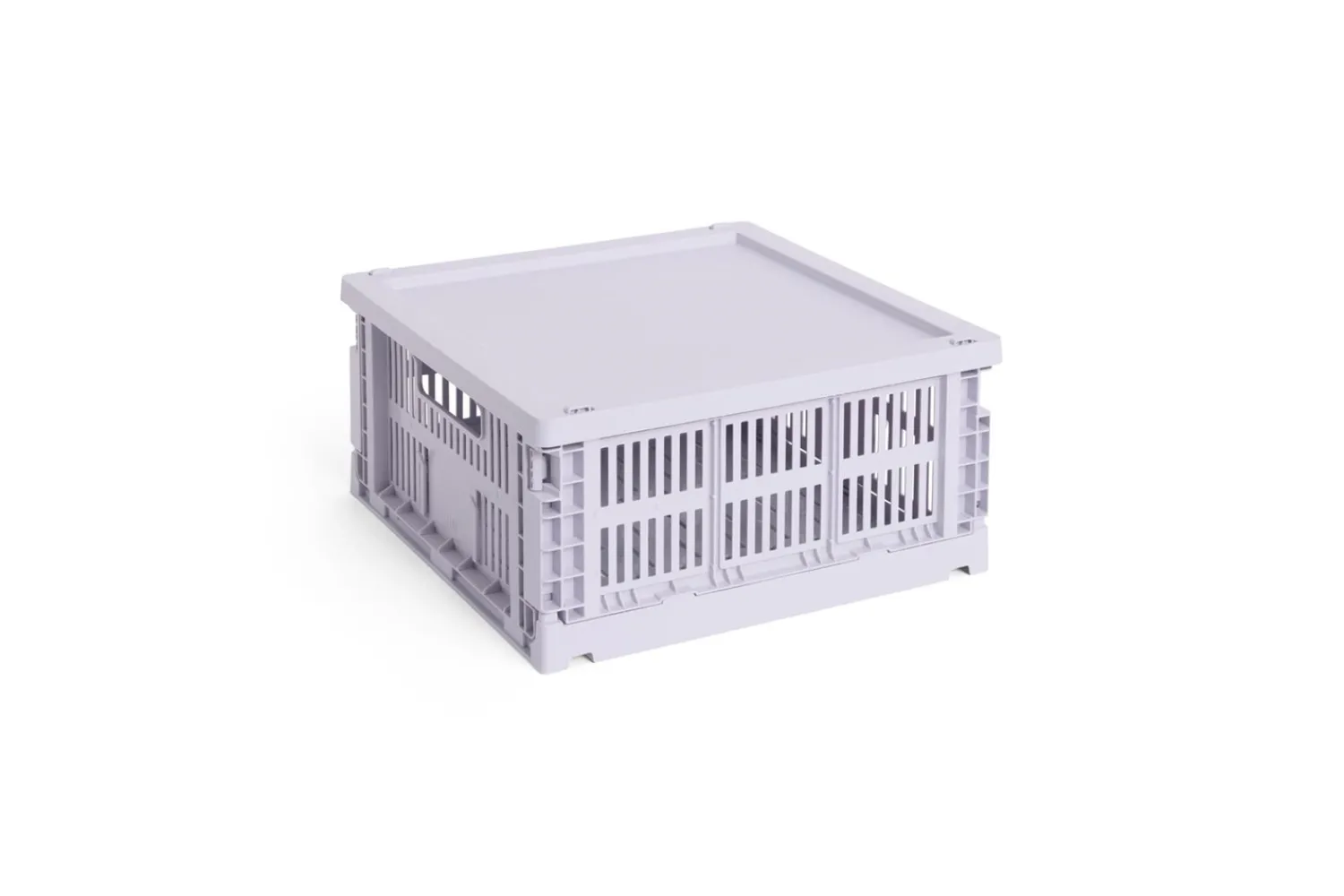 Clearance Hay Colour Crate Lid Plastic - Medium Square / Cube - Lavender