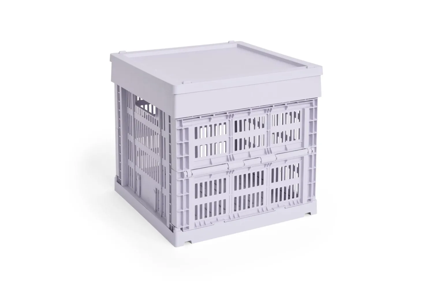 Clearance Hay Colour Crate Lid Plastic - Medium Square / Cube - Lavender