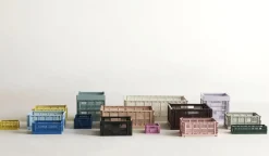 Best Hay Colour Crate Lid Plastic - Medium - Blush