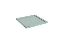 Outlet Hay Colour Crate Lid Plastic - Medium Square / Cube - Sage green