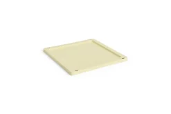 Hay Colour Crate Lid Plastic - Medium Square / Cube - Light yellow