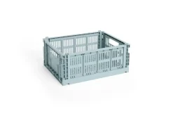Outlet Hay Colour Crate - Medium - Dusty blue