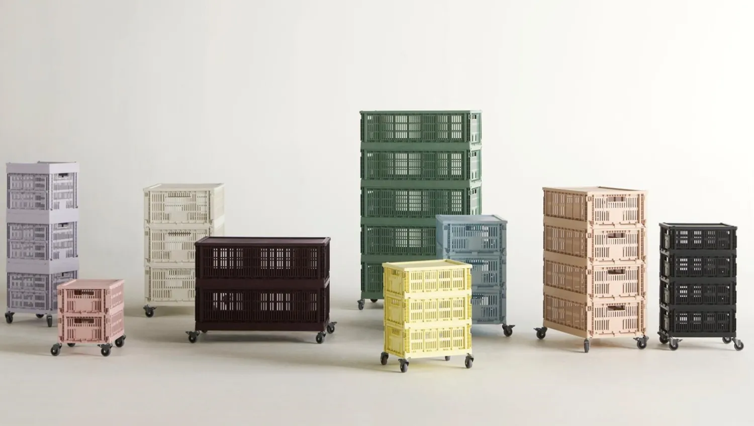 Hay Colour Crate - Medium Square - Grey