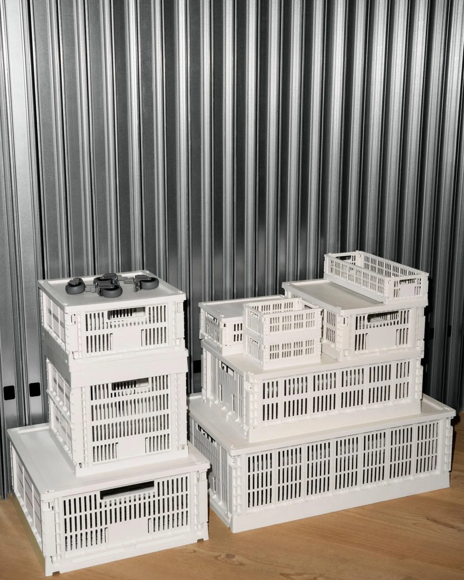 Hay Colour Crate - Medium Square - Grey
