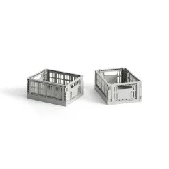 Outlet Hay - Colour Kasser - Recycled - Mini - Lysegrå - Light Grey - 2 stk