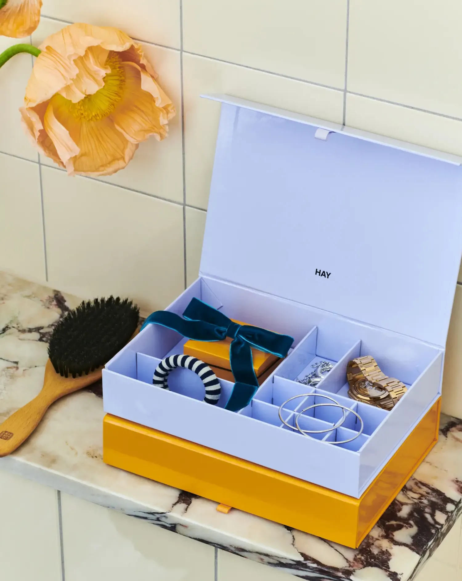 Outlet Hay - Colour Storage Jewellery Box - Smykkeskrin - Egg Yolk gul