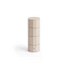 Online Hay - Column Candle - Off-white with blue grid check