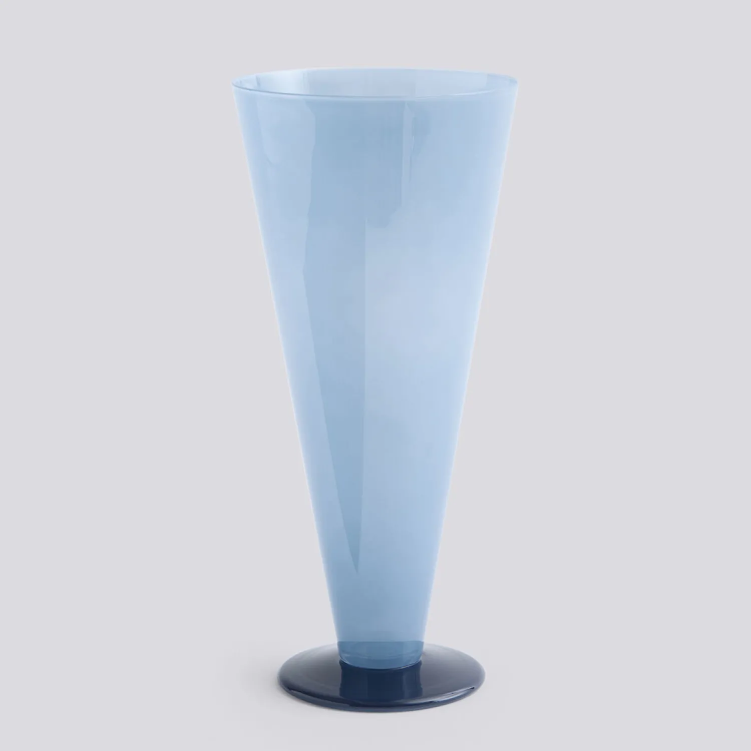Hay - Conical Vase - Large - Petrol/mørk blå