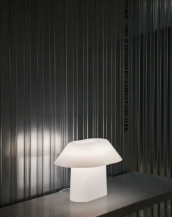 Discount Hay - Drome Table Lamp - White Opal
