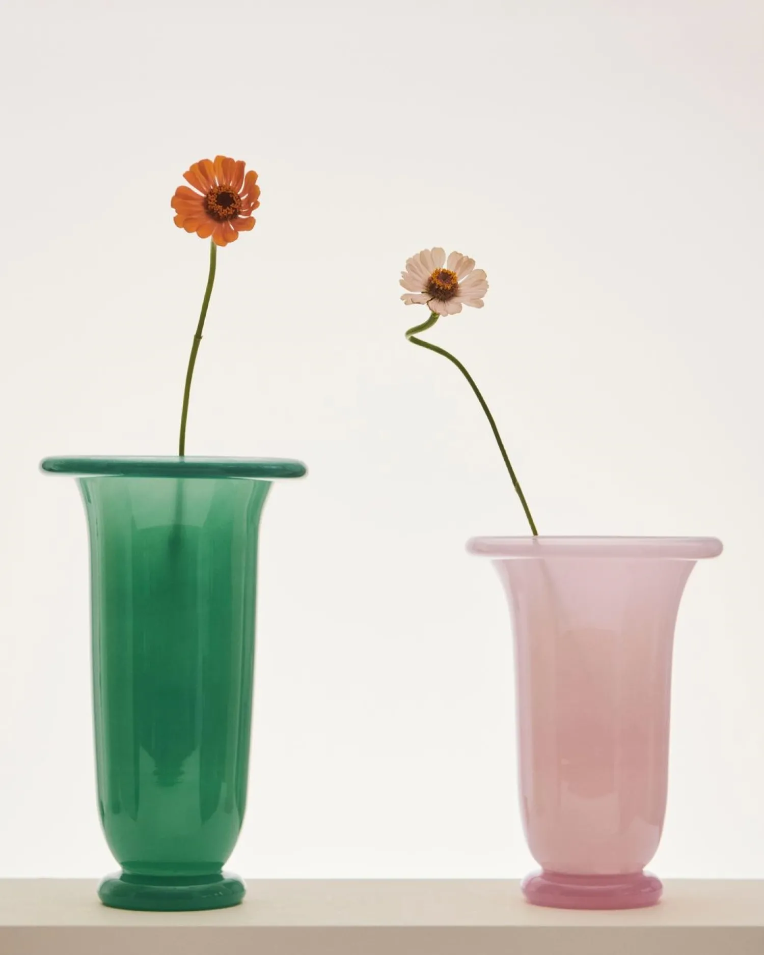 Discount Hay - Empire Vase - Large - Green - Green with dark green rim - 829