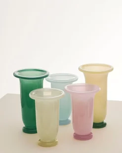 Outlet Hay - Empire Vase - Large - Lemon & Green - Sand with lemon rim, green base - 829