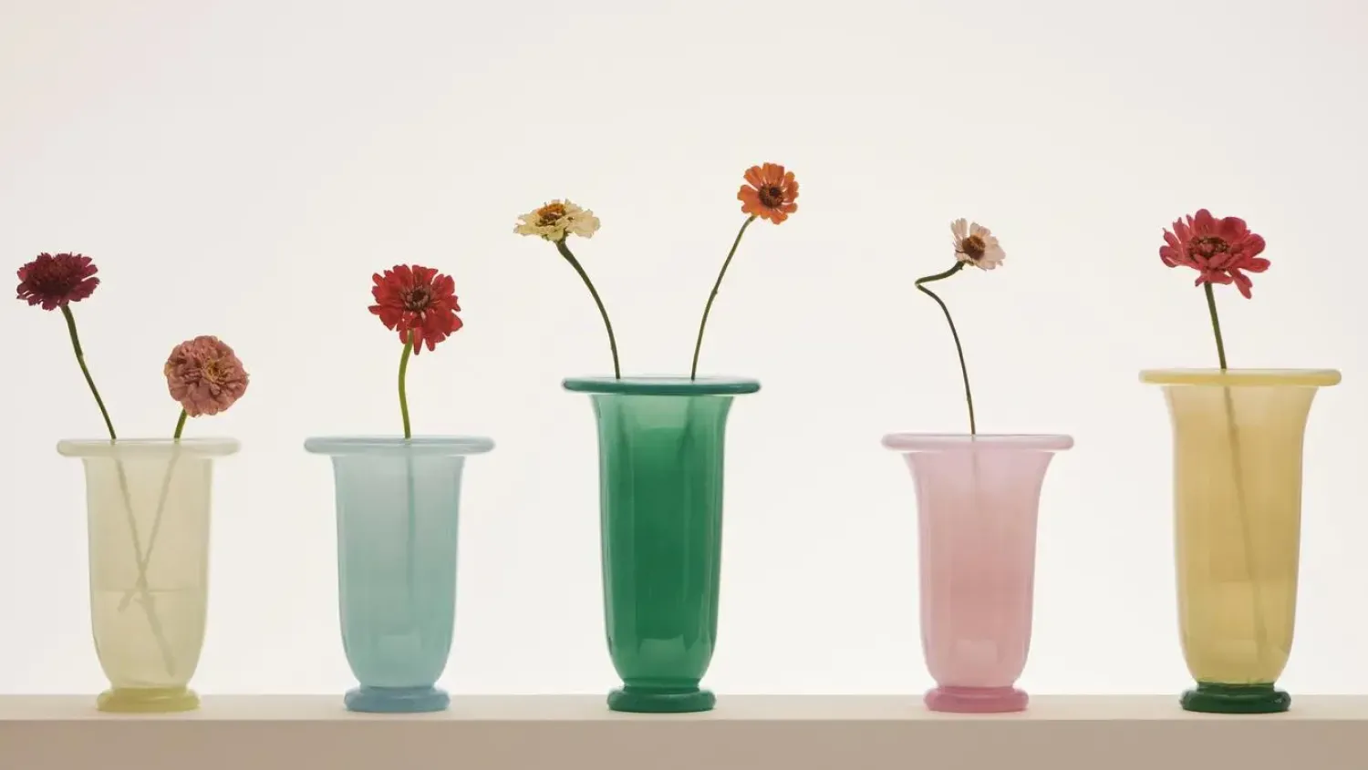 Online Hay - Empire Vase - Medium - Blue - Ice blue with light blue base - 749