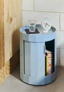 Outlet Hay - Facet Cabinet - Low - Eggshell - Hvid - 49 cm - sidebord med hjul