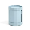 Outlet Hay - Facet Cabinet - Misty Blue - low - sidebord - blå - med hjul
