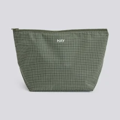 Outlet Hay - Grid Pouch - Medium - Mørkegrøn