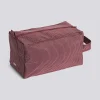 Hot Hay - Grid Wash Bag - Medium - Burgundy