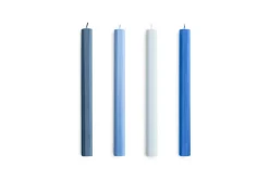 New Hay - Hexagon Candle - Blues, Set of 4