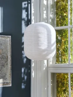 Online Hay - Lampeskærm i Rispapir - Rice Paper Shade - Oblong