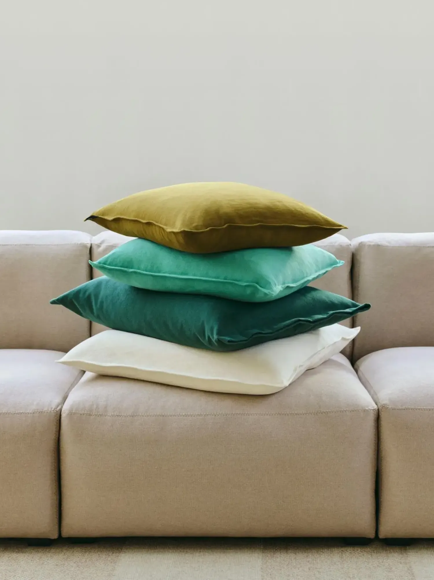 Discount Hay - Linen Cushion Cover - 50 x 50 - Sky blue