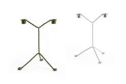 Outlet Hay - Lysestage - Wire - Mirror - Grøn