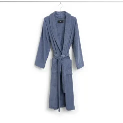 Outlet Hay - Mono Bathrobe / badekåbe - M/L - Steel Blue - Steel blue