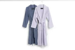 Outlet Hay - Mono Bathrobe / badekåbe - M/L - Steel Blue - Steel blue