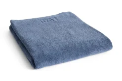 Hot Hay - Mono Bath Sheet (Organic) - W100 x L150 - Steel Blue - Steel blue - 669