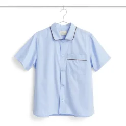 Clearance Hay - Outline Pyjama - Kortærmet Shirt - S/M - Soft Blue