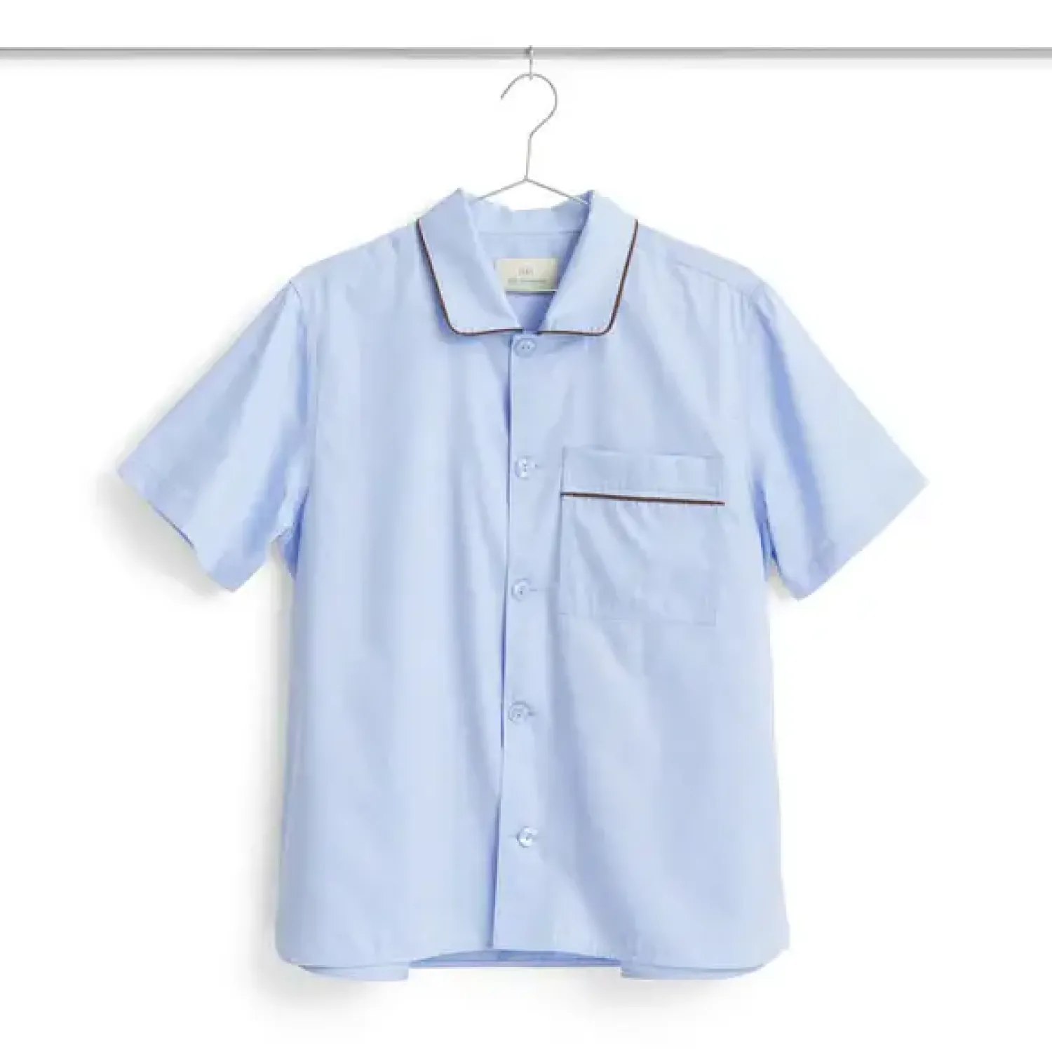 Clearance Hay - Outline Pyjama - Kortærmet Shirt - S/M - Soft Blue