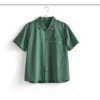 Hot Hay - Outline Pyjama - Kortærmet Shirt - S/M - Emerald Green