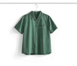 Best Hay - Outline Pyjama - Kortærmet Shirt - M/L - Emerald Green