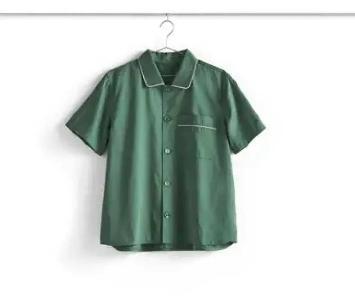 Best Hay - Outline Pyjama - Kortærmet Shirt - M/L - Emerald Green