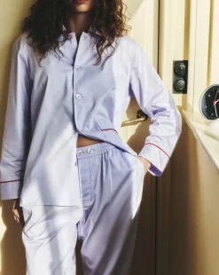 Hay - Outline Pyjama - Langærmet Shirt - XS/S - Lavendel