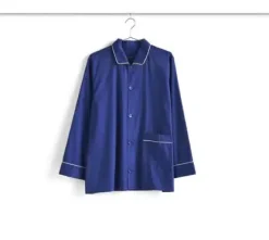 New Hay - Outline Pyjama - Langærmet Shirt - M/L - Vivid Blue