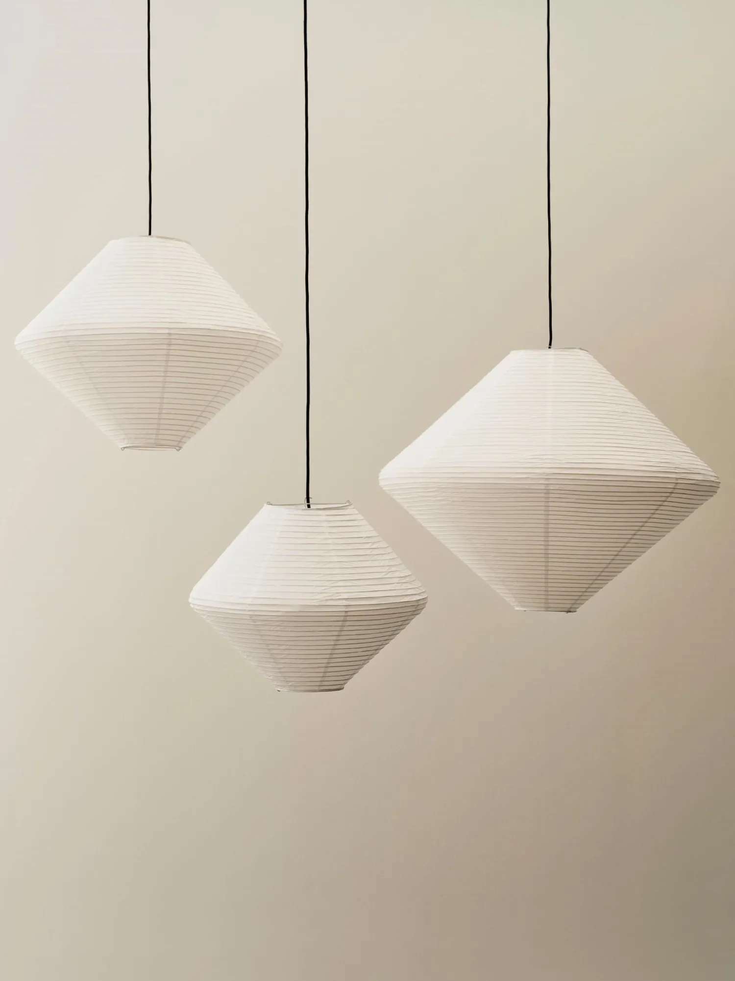 Discount Hay - Paper Shade Diamond - Classic white - Ø80 cm