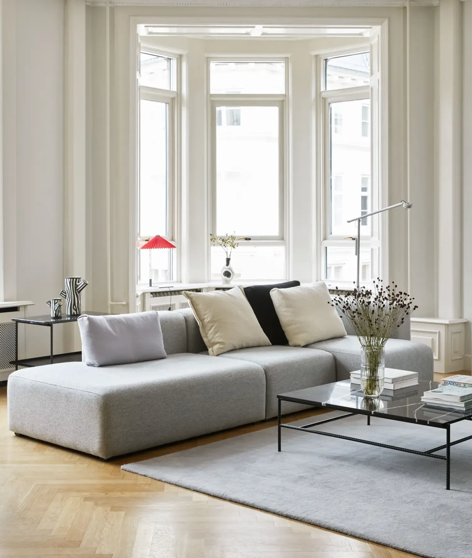 Outlet Hay - Raw Rug No. 2 - Light Grey/Lysegrå - 170 x 240 cm