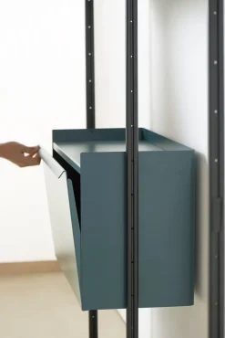 Online Hay - Reol - Pier System 1001 - 1 kolonne - Blå/Sort - 82 X 34 X 209 cm