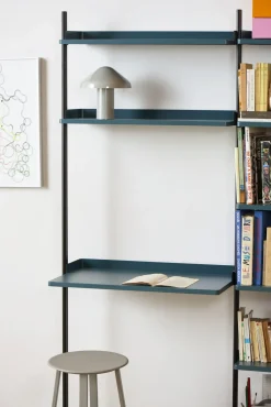 New Hay - Reol - Pier System 11 - 1 kolonne - Blå/Sort - 82 X 46,5 X 209 cm