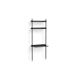 Hay - Reol - Pier System 11 - 1 kolonne - Sort - 82 X 46,5 X 209 cm