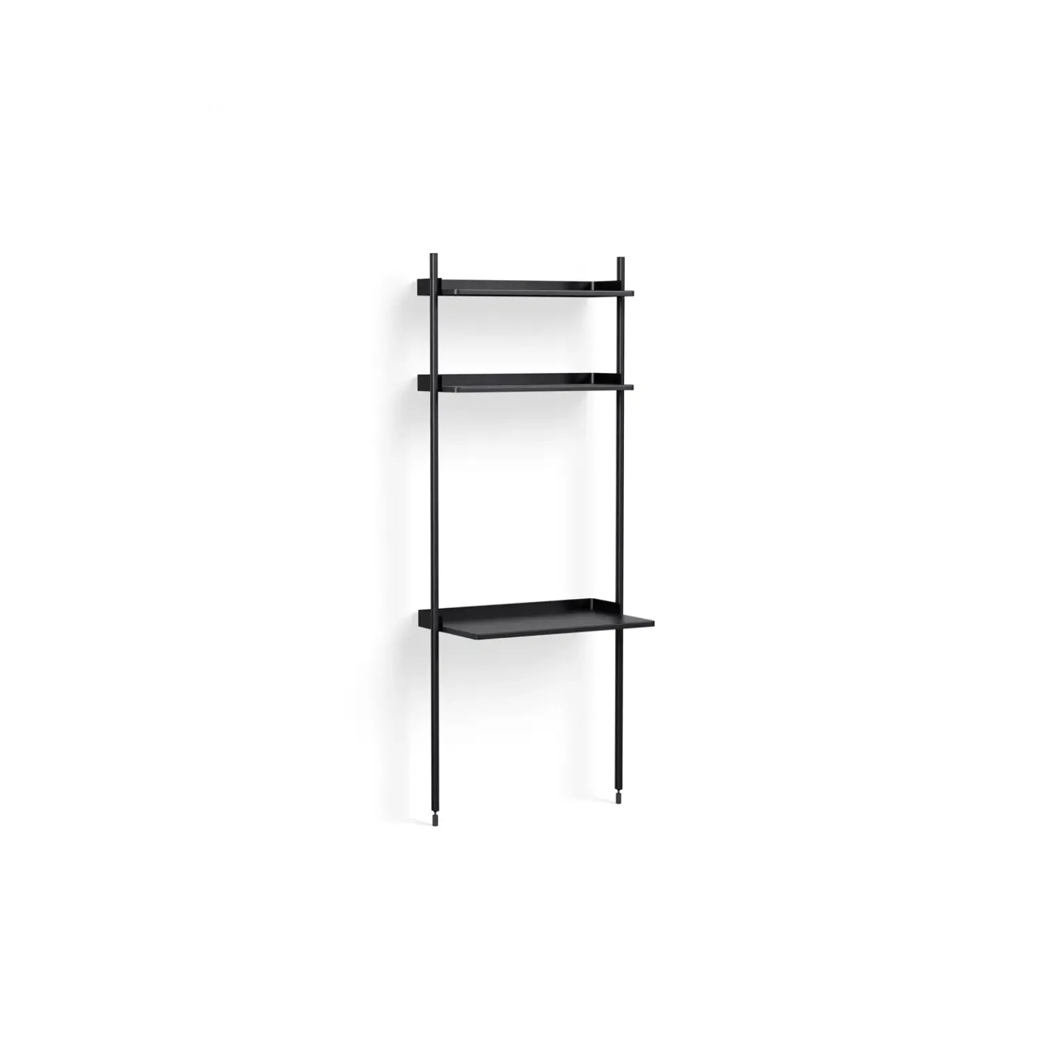Hay - Reol - Pier System 11 - 1 kolonne - Sort - 82 X 46,5 X 209 cm