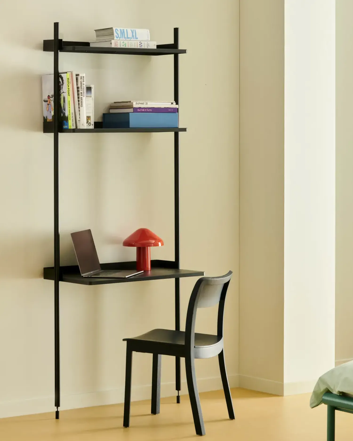 Hay - Reol - Pier System 11 - 1 kolonne - Sort - 82 X 46,5 X 209 cm