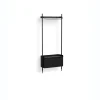 Online Hay - Reol - Pier System 1001 - 1 kolonne - Sort - 82 X 34 X 209 cm