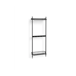Online Hay - Reol - Pier System 1041 - 1 kolonne - Sort/Antracit - 82 X 31,5 X 209 cm