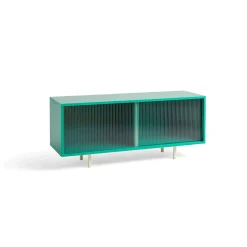 Discount Hay - Reol til Gulv med Glaslåger - Colour Cabinet - Mint - Medium, B120 X D39 X H51 cm