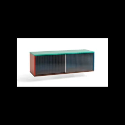 Best Hay - Reol til Væg med Glaslåger - Colour Cabinet - Multi - Medium
