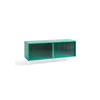 Hay - Reol til Væg med Glaslåger - Colour Cabinet - Mint - Medium, B120 X D39 X H39 cm