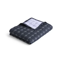 Clearance Hay - Sengetæppe - Mega Dot - Organic - Midnight Blue - 235x245